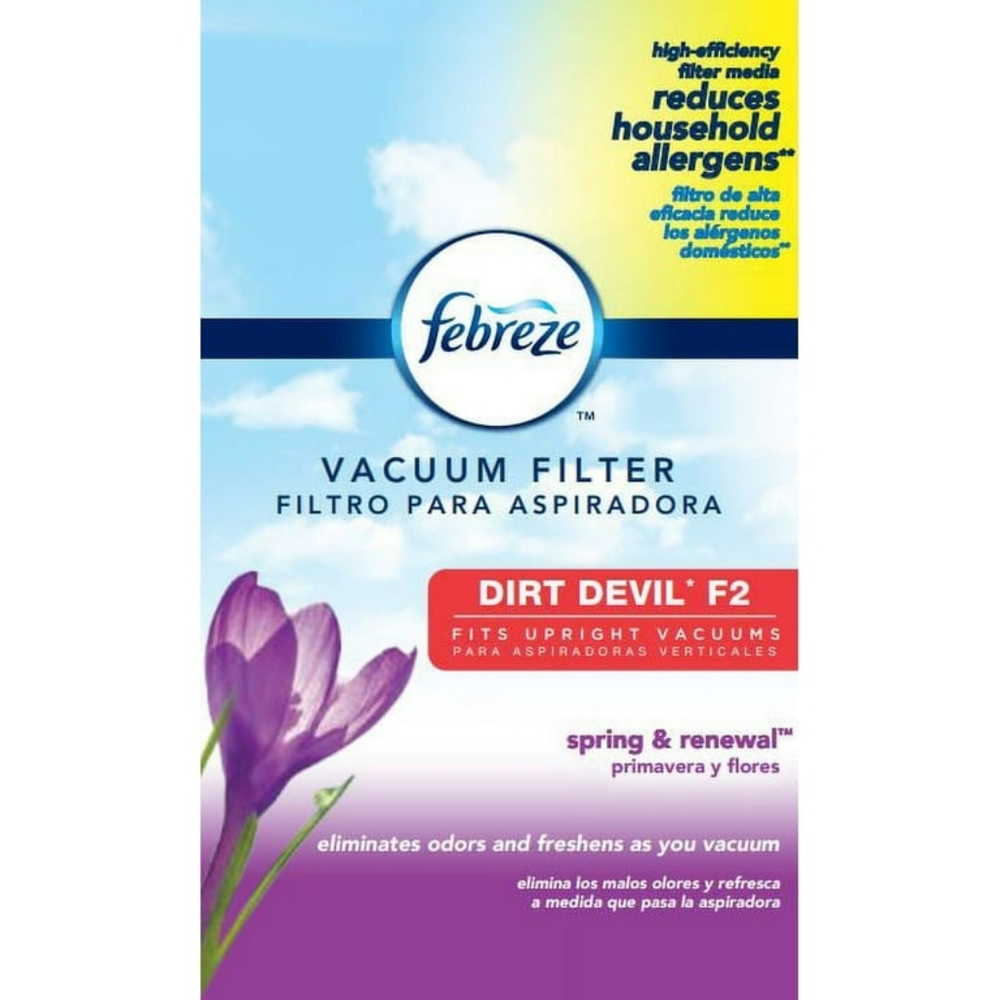 2 NEW Febreze Spring & Renewal Scent Dirt Devil F2 Vacuum Filter